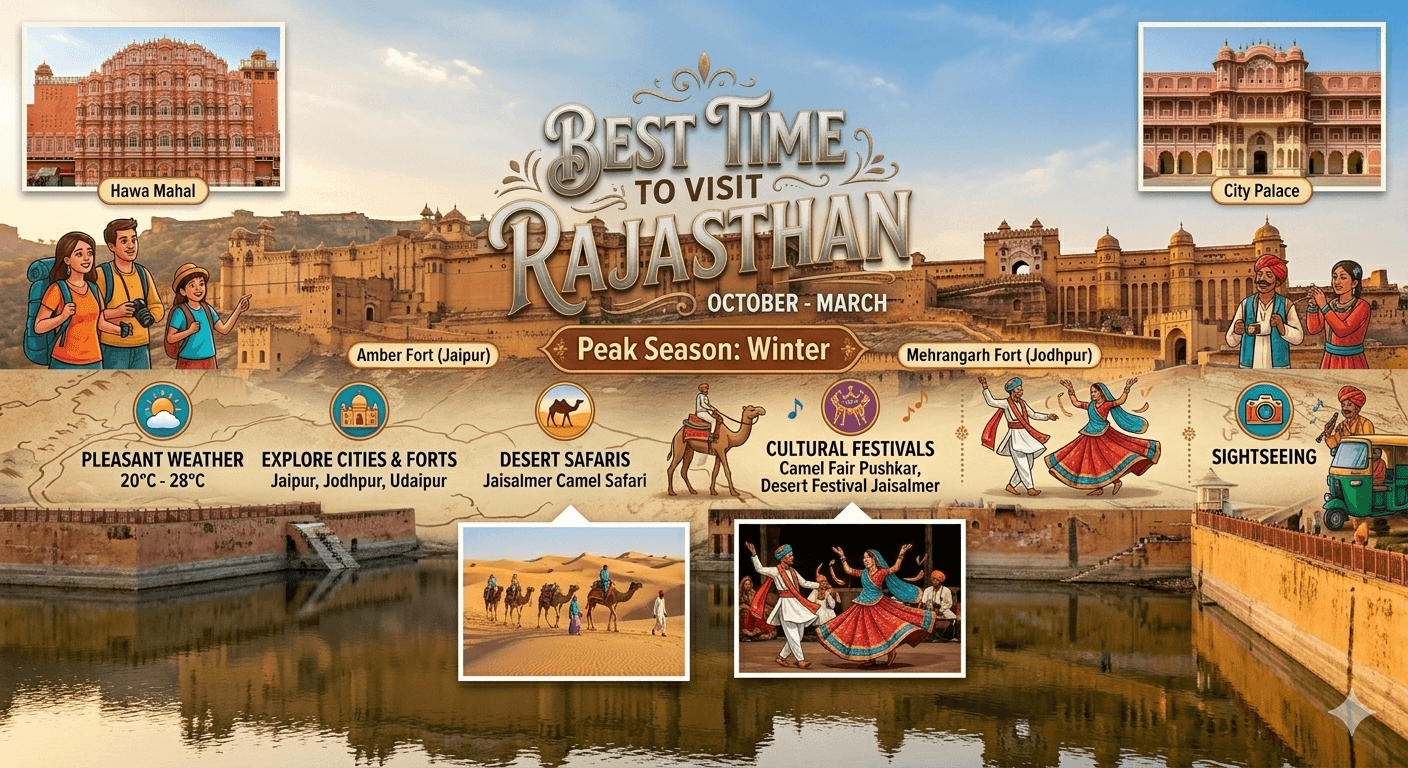 Best Time to Visit Rajasthan (Weather, Festivals & Travel Tips)